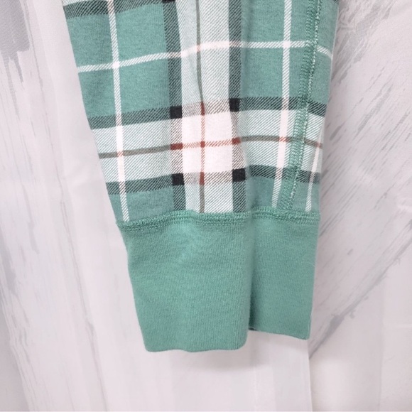 HANNA ANDERSSON Organic Cotton Long John Pajama Set Family Harvest Plaid Green - Picture 10 of 14